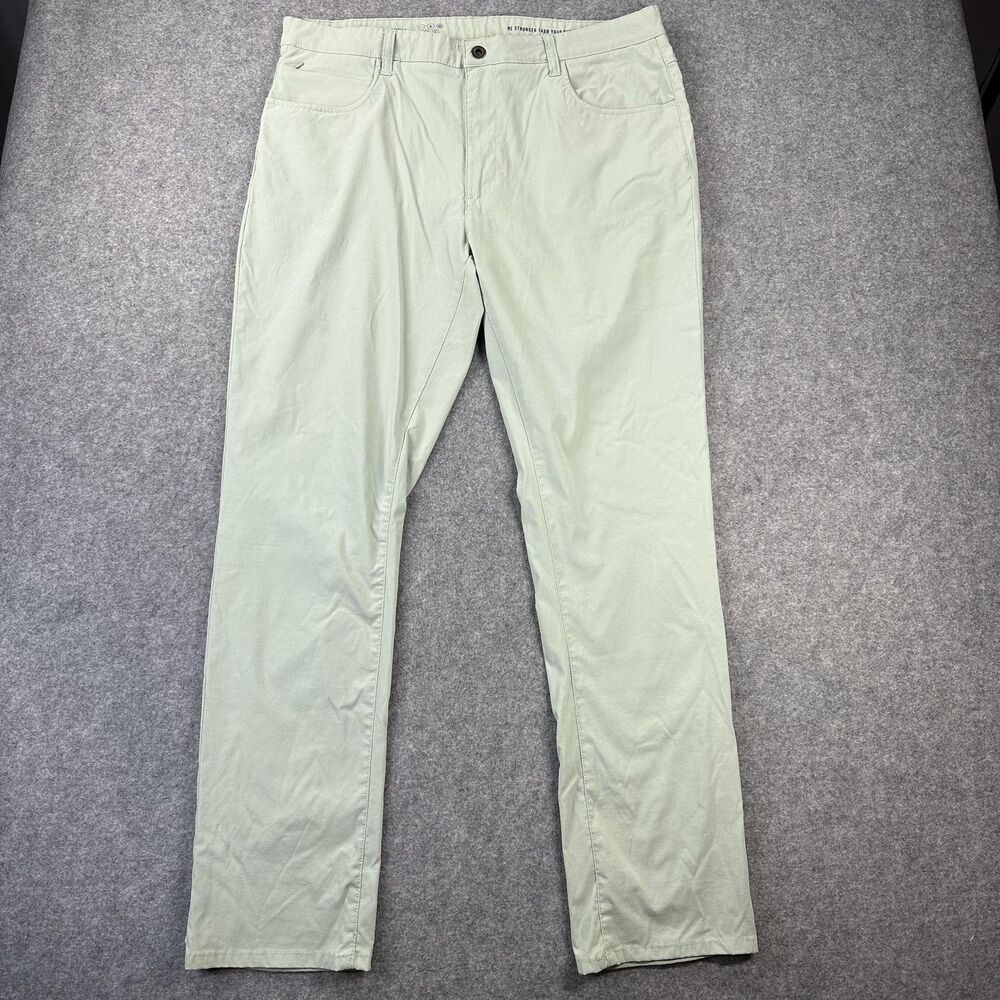 Desert Dunes Pants Mens 38x32 Green Nylon Stretch Hiking Casual Quick Dry
